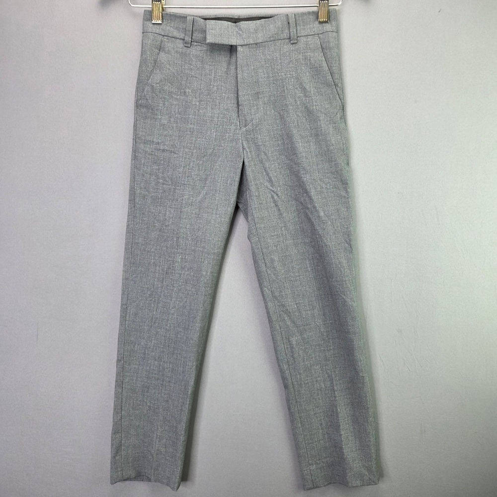 Calvin Klein Dress Pants Size 8 Gray Slim Straight Stretch Trousers Workwear